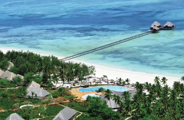 Panoramica dell'esclusivo club igv dongwe club a Zanzibar