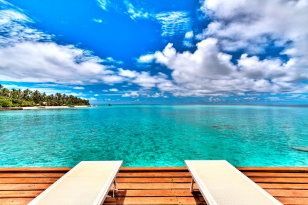 vista da un bungalow overwater del villaggio bravo club alimathà vista da un bungalow overwater del villaggio bravo club alimathà