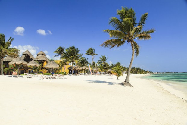 Uno scorcio della spettacolare spiaggia su cui si affaccia il villaggio pavoreal beach resort