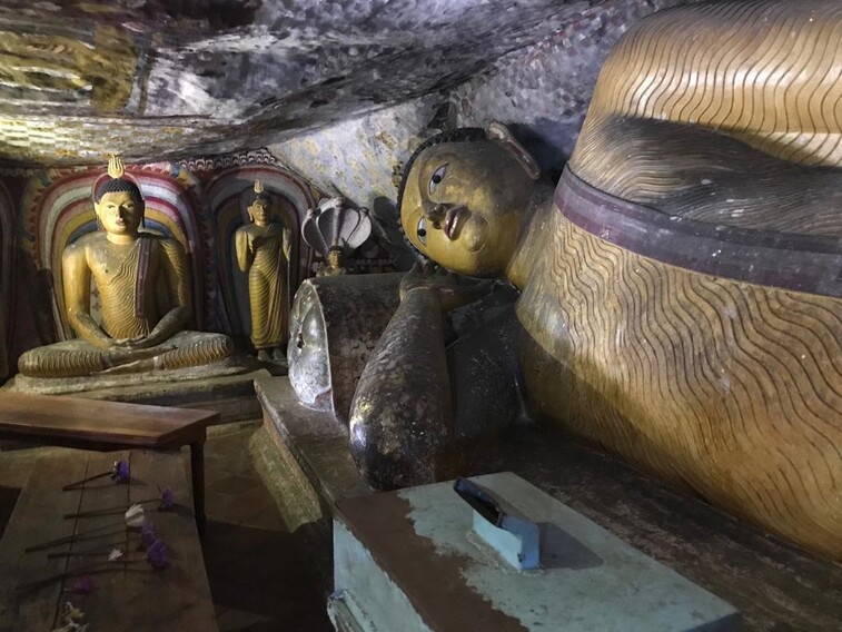 Foto del tempio d'oro di Dambulla in Srilanka