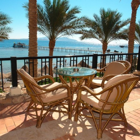 Bravo Tamra Beach - Sharm el Sheikh - Mar Rosso Terrazza vista mare al Bravo Tamra Beach - Sharm el Sheikh - Egitto