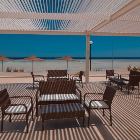 Bar vista mare dell'Alpiclub Blue Reef Bar vista mare dell'Alpiclub Blue Reef di Marsa Alam - Mar Rosso