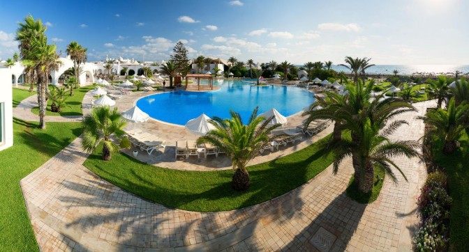 Una panoramica del villaggio veraclub iliade a Djerba, "la perla del Mediterraneo"