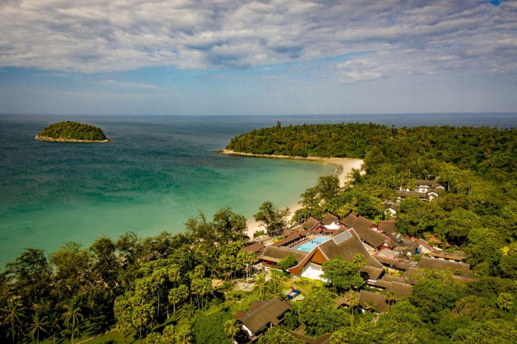 la vista della bellissima baia di Club Med Phuket Thailandia